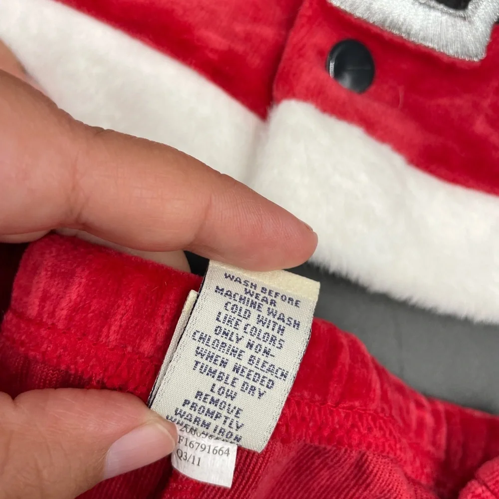 Unisex Santa baby infant 0-3 months vintage Santa outfit - Picture 3 of 9